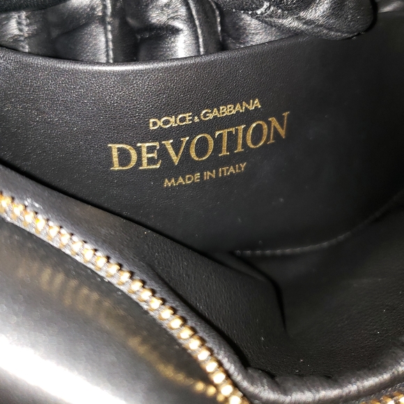 DOLCE & GABBANA Small Devotion Padded Leather Shoulder Bag - Picture 8 of 14